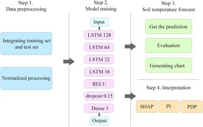 Soil temperature prediction based on explainable artificial intelligence and LSTM